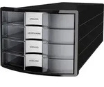 HAN IMPULS 2.0 1012-363 Schubladenbox Schwarz DIN A4, DIN C4 Anzahl der Schubf&auml;cher: