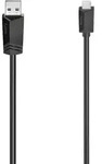 Hama USB-Kabel USB 2.0 USB-Micro-B Stecker, USB-A Stecker 0.75m Schwarz 00200607