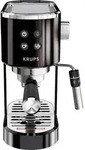Krups EspressoVirtuoso+ XP444G Espressomaschine mit Siebtr&auml;ger Schwarz mit