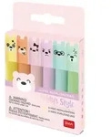 Legami Set mit 6 Mini-Textmarkern - Teddy's Style - Teddyb&auml;r