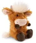 NICI 61117 - Farm Friends, Hochlandrind McMooray, Pl&uuml;sch, sitzend, 22 cm, GREEN