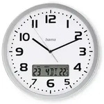 Hama 00185878 Funk Wanduhr 30cm x 300mm x 300mm x 35mm Silber