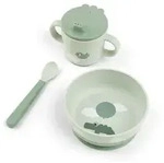 Geschirr-Set Happy clouds Gr&uuml;n