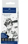 Faber-Castell Tuschestifte Pitt Artist Pens Mangaka, 6er Set