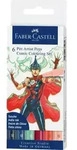 Faber-Castell Tuschestifte Pitt Artist Pens Comic Colouring, 6er Etui