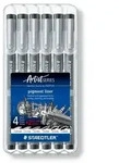 STAEDTLER Finliner pigment liner schwarz 6er Set