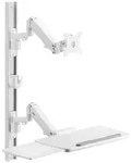SpeaKa Professional SP-MM-960 Monitor-Wandhalterung Mit Tastaturablage, &uuml;bereinander
