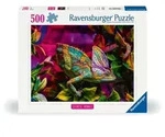 Erwachsenenpuzzle "Colorful Animals" 500 Teile - Cham&auml;leon
