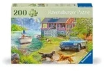 Feel Well & Puzzle - Sommerhaus am See - Erwachsenenpuzzle mit 200 XL-Teilen und