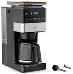 Krups Kaffeemaschine Schwarz, Silber Fassungsverm&ouml;gen Tassen=18 mit Mahlwerk,
