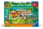 Kinderpuzzle 2x24 Teile - Jurassic Park - Leben in der Wildnis
