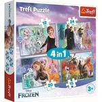 4 in 1 Puzzle 12,15, 20, 24 Teile Frozen