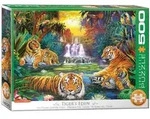 Family Puzzle 500 Teile - Oversize - Tigers Eden