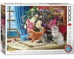 Puzzelnde Katzen