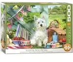 Family Puzzle 500 Teile - Oversize - Scottie Dog Picnic
