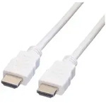 Value HDMI Anschlusskabel HDMI-A Stecker 10.00 m Wei&szlig; 11.99.5710 Geschirmt