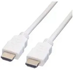 Value HDMI Anschlusskabel HDMI-A Stecker 5.00m Wei&szlig; 11.99.5705 4K UHD, Geschirmt