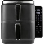 GourmetMaxx 15305 Hei&szlig;luft-Fritteuse 10 l 2800 W 2 getrennte Temperaturregler,