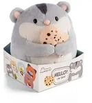 NICI Kuscheltier Hamster Shai mit Keks grau 16cm