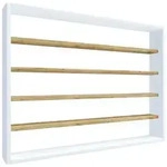 Holz Wandregal Gew&uuml;rzregal Regal K&uuml;che Esaldi L