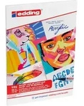 edding 30010 Acryl- und &Ouml;lmalblock A4 10 Blatt wei&szlig;