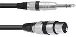 Omnitronic 30225180 XLR Adapterkabel [1x XLR-Buchse 3 polig - 1x Klinkenstecker 6.3