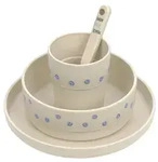 Dish Set PP/Cellulose Happy Rascals Smile sky blue