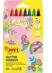 JOVI Faserschreiber ergonomic glitter, 8er Set