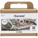 Creativ Company Mini Kreativ Set Macram&eacute;, 4 x Serviettenring, Creme