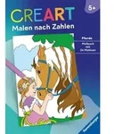 CreArt Malen nach Zahlen ab 5: Pferde