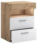 Holz Nachttisch Nachtschrank Schublade Slepal L