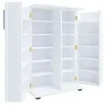 Holz Schrank CD DVD Regal abschlie&szlig;bar Engalo XL