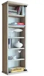 Holz CD DVD Wandregal Schrank Loposa Glast&uuml;r