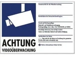 PENTATECH 40205 Warnaufkleber Video&uuml;berwachung (B x H) 21mm x 14.8mm