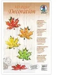 URSUS Dekorationsartikel 3D Paper Decoration, Herbstlaub