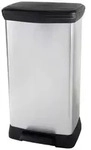 Curver Deco bin metalics 254620 M&uuml;lleimer 46 l (B x H x T) 407 x 749 x 307 mm