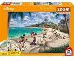 Schmidt 56559 - Disney, Mickey and Minnie in Florida, Puzzle mit Poster, 200 Teile