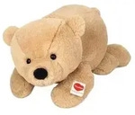 Teddy Hermann 939689 - B&auml;r Brownie liegend, 55 cm, Pl&uuml;schtier