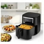 GourmetMaxx GOURMETmaxx Hei&szlig;luft-Fritteuse Digital 7l 1700W schwarz matt/Edelstahl