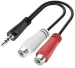 Hama 00200350 Klinke / Cinch Audio Anschlusskabel [1x Cinch-Kupplung - 1x