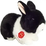Teddy Hermann 937340 - Hase schwarz-wei&szlig;, Pl&uuml;schtier, 23 cm