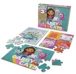 Gabby&rsquo;s Dollhouse Holzpuzzle-Sammlung, 3 miau-tastische Puzzle-Motive mit stabiler