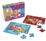 PAW Patrol Holzpuzzle-Sammlung, 3er Set mit stabiler Holzbox zur Aufbewahrung,