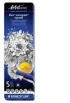 STAEDTLER Bleistifte Lumograph Aquarell Bleistifte, 6er Set, 5 Bleistifte + 1 Pinsel
