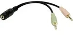 LogiLink CA0020 Klinke Audio Adapter [1x Klinkenbuchse 3.5 mm - 2x Klinkenstecker 3.5