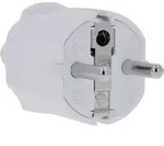 AS Schwabe 62221 Schutzkontaktstecker PVC 230V Wei&szlig; IP20