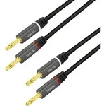 LogiLink CA1210 Audio Anschlusskabel 3.0m Schwarz Geschirmt, Farbcodiert