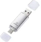 Renkforce RF-USBOS-220 USB-Stick 32GB Silber RF-6684362 USB-A, USB-C&reg;