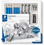 STAEDTLER Zeichenbleistift Mars&reg; Lumograph&reg; Zeichen Set + Pigment Liner