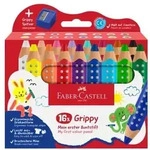 Faber-Castell Buntstifte Grippy 16er Set mit Spitzer